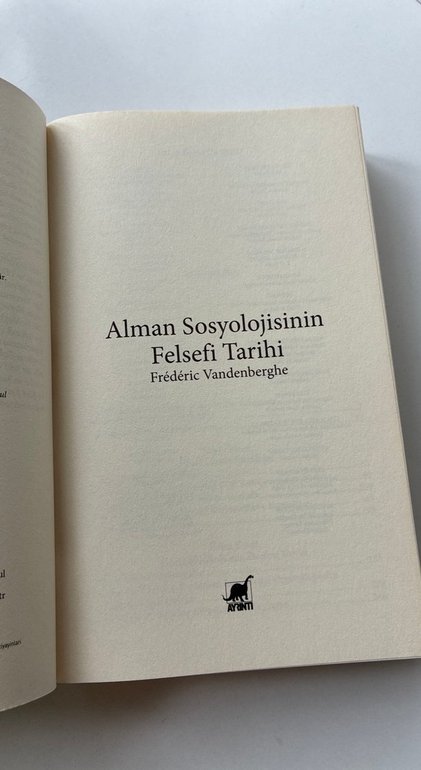 Alman Sosyolojisinin Felsefi Tarihi - Frederic Vandenberghe - Görsel 5