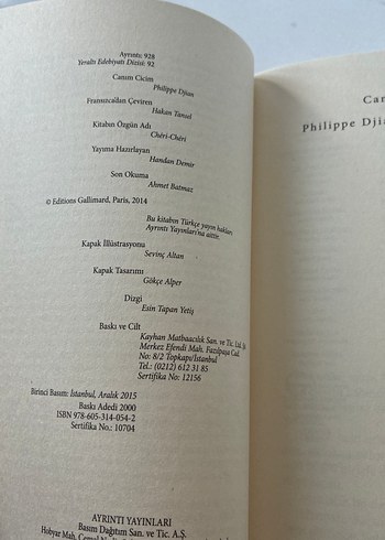 Canım Cicim - Philippe Djian - Görsel 4