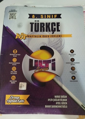 8. Sınıf Türkçe Haftalık Ödev Föyleri