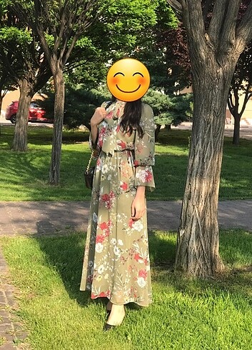m Beden haki Renk Elbise