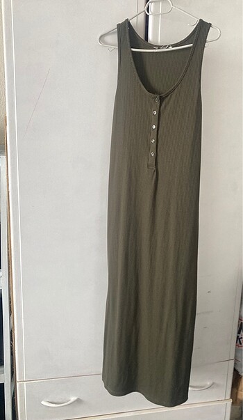 H&M midi düz kesim elbise