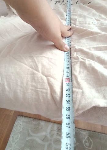 Beyaz Düğmeli Keten Kadın Gömlek - Görsel 3