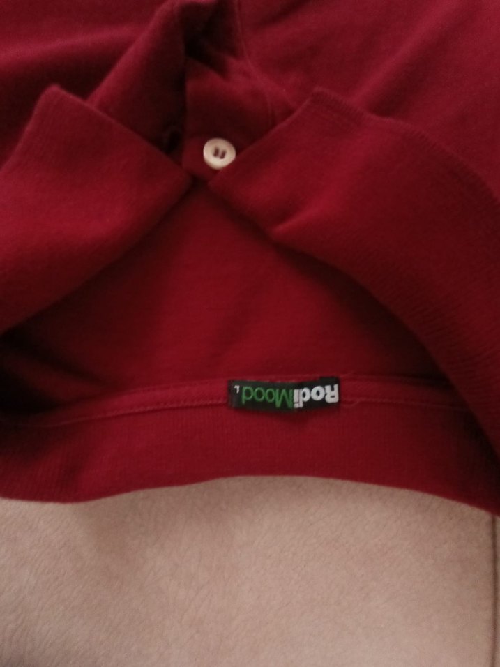 Bordo Kısa Kollu Polo Tişört - Görsel 2