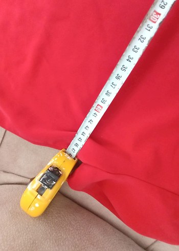 Kısa Kollu Kırmızı Kadın Bluz - Görsel 4