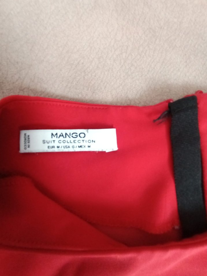 Kısa Kollu Kırmızı Kadın Bluz - Görsel 3