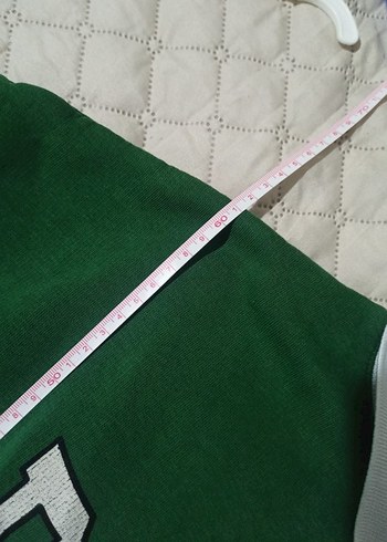 Düğmeli Yeşil Kadın Sweatshirt - Görsel 3