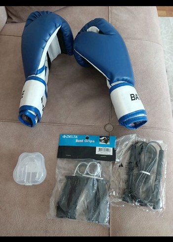 Mavi Velcro Bağlamalı Erkek Boks Eldiveni - Görsel 3