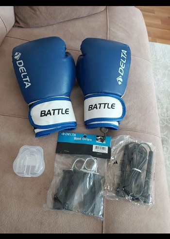 Mavi Velcro Bağlamalı Erkek Boks Eldiveni - Görsel 2