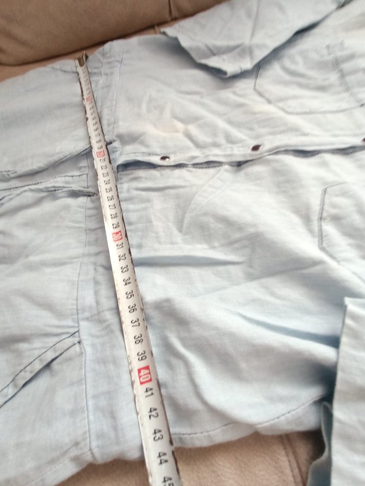 Gri Denim Uzun Kollu Kadın Tulum - Görsel 2