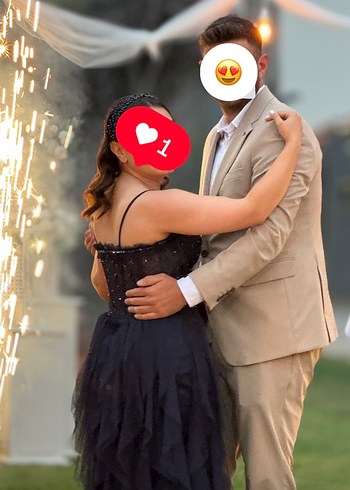 Abiye Straplez Fırfırlı Midi Bohem nişan Elbise