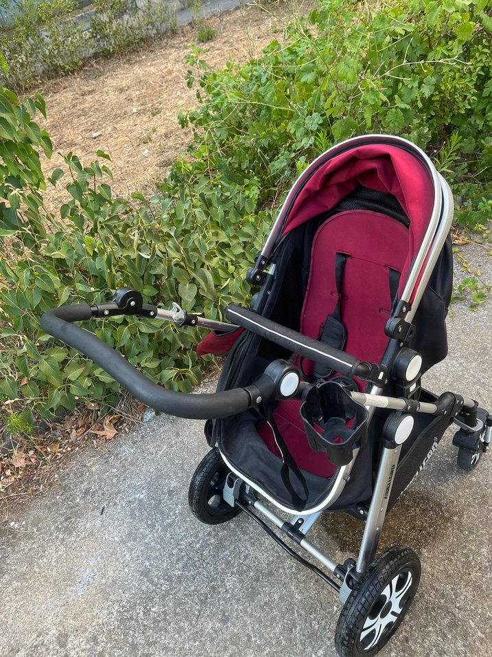 Bordo Bebek Arabası Travel Sİstem - Görsel 5
