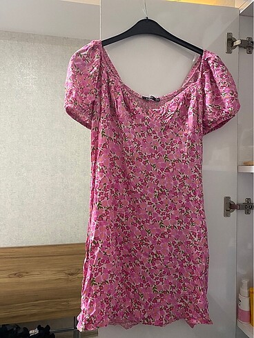 Addax Pembe mini yazlık elbise