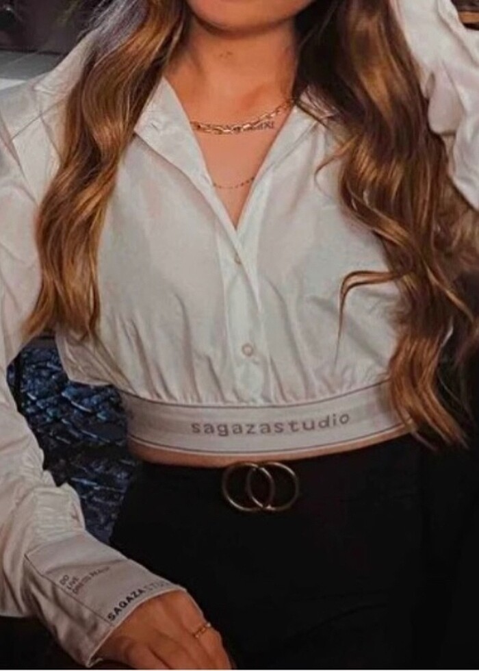 sagaza beyaz gömlek - Görsel 5