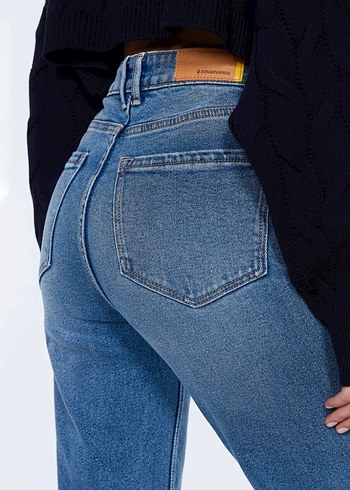 Slim fit mom jean - Görsel 3