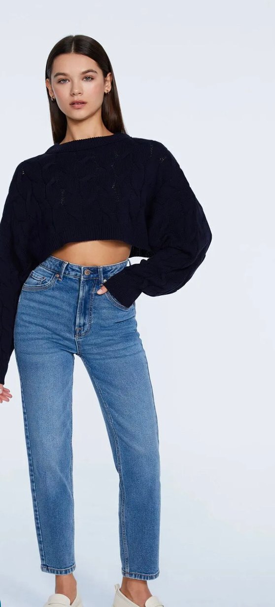 Slim fit mom jean - Görsel 2