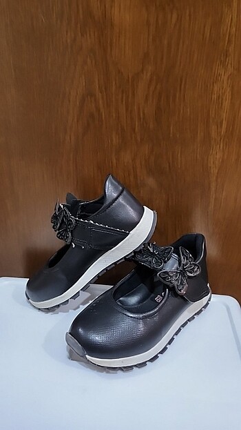 Siyah KIZ ÇOCUK  bayramlik düğünlük klasik ayakkabı - Görsel 6