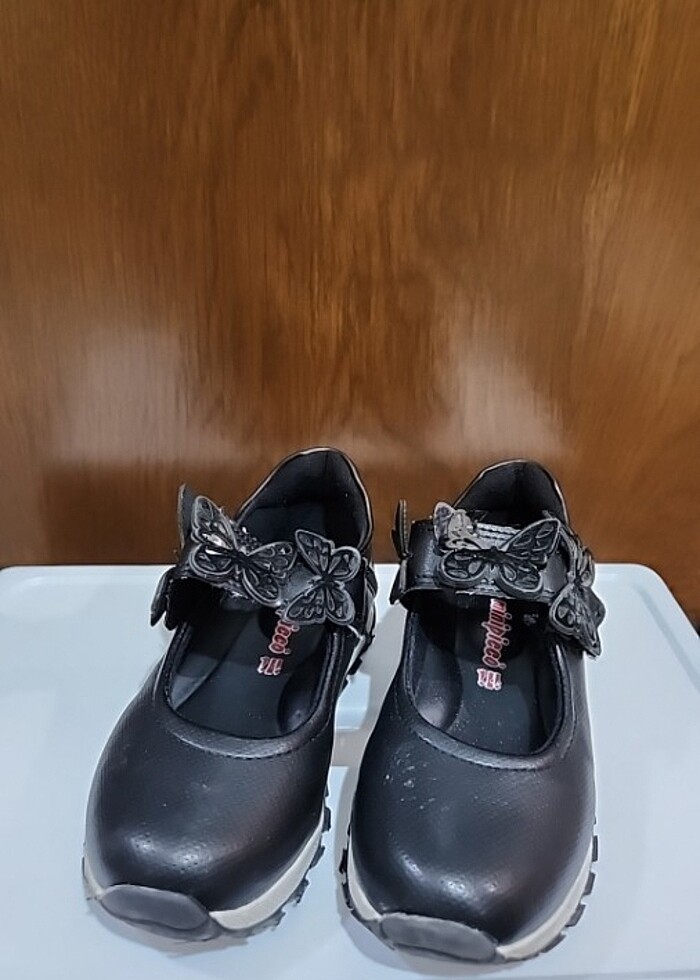 Siyah KIZ ÇOCUK  bayramlik düğünlük klasik ayakkabı - Görsel 3