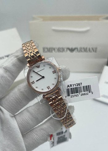 Emporio Armani Kadın Klasik Beyaz Kordonlu Saat