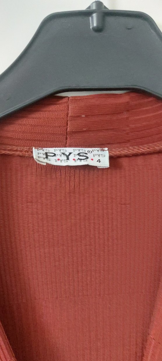 kiremit Uzun Keten Kadın Kaban - Görsel 3