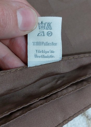 Kahverengi Kadın İpek Fular - Görsel 3