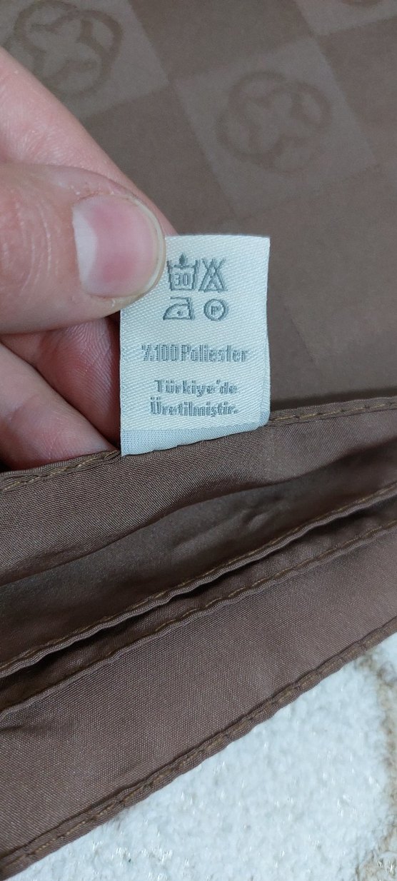 Kahverengi Kadın İpek Fular - Görsel 3