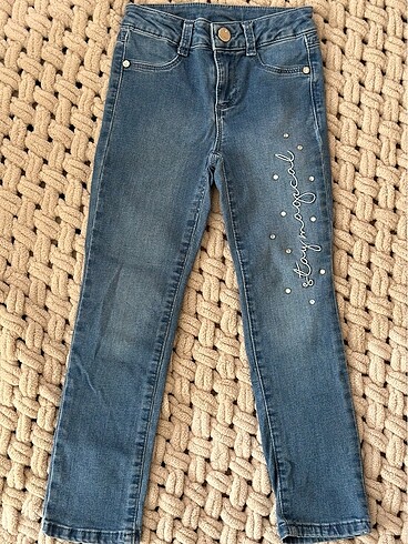 Taşlı sorunsuz Jeans