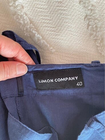 40 Beden mavi Renk Kumaş pantolon