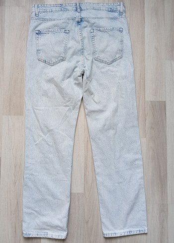 Mavi Baggy Dizden Yırtık Detaylı Denim Pantolon - Görsel 3