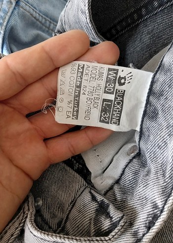 Gri Denim Regular Fit Boyfriend Jean - Görsel 6