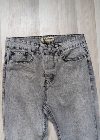 Gri Denim Regular Fit Boyfriend Jean - Görsel 3