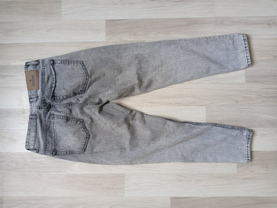 Gri Denim Regular Fit Boyfriend Jean - Görsel 4