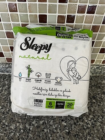 Sleepy natural 6 XLarge bebek bezi