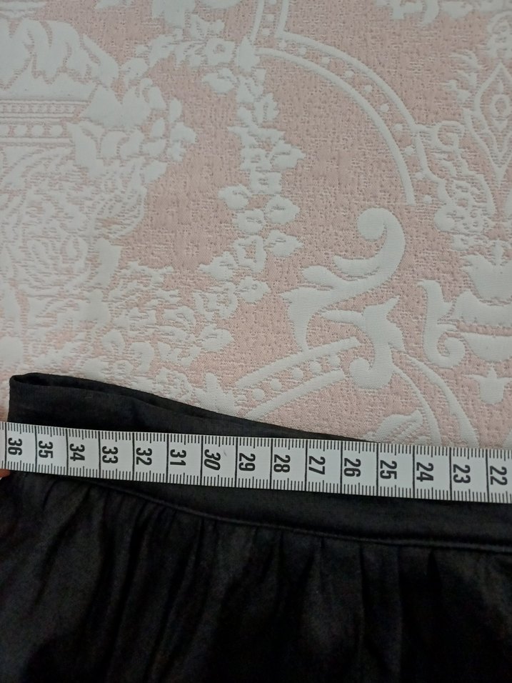 Siyah Piliseli Midi Kadın Etek - Görsel 5