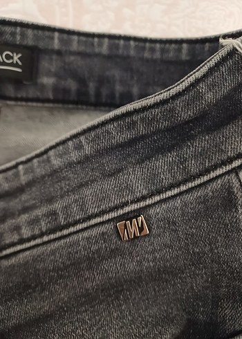Gri Düğmeli Erkek Denim Pantolon - Görsel 7