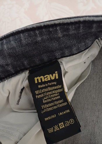 Gri Düğmeli Erkek Denim Pantolon - Görsel 5