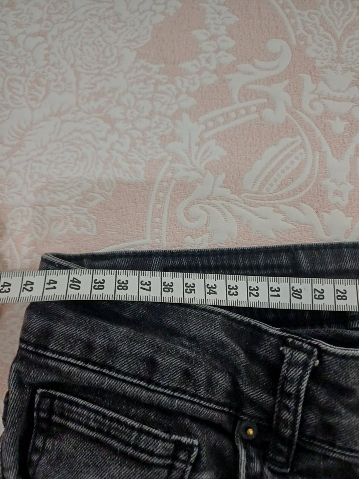 Gri Erkek Kot Pantolon, - Görsel 5