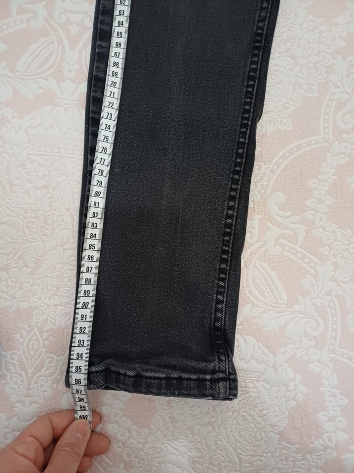 Gri Erkek Kot Pantolon, - Görsel 2