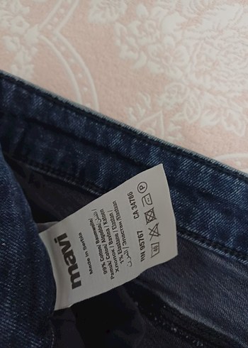 Erkek Lacivert Düğmeli Denim Jean - Görsel 7