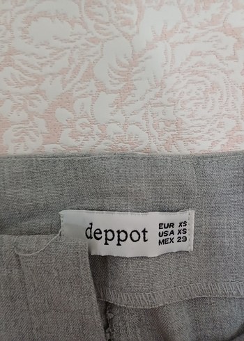 Gri Kemerli Kadın Pantolon - Görsel 4