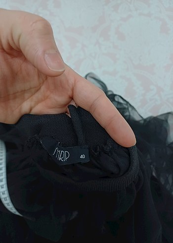 Siyah Fırfırlı Uzun Gotik Etek - Görsel 4