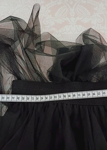 Siyah Fırfırlı Uzun Gotik Etek - Görsel 3