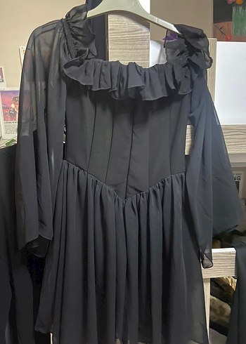 siyah elbise - Görsel 2