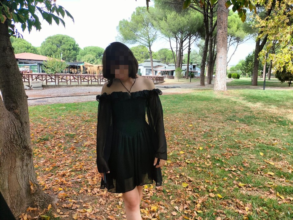 siyah elbise - Görsel 4