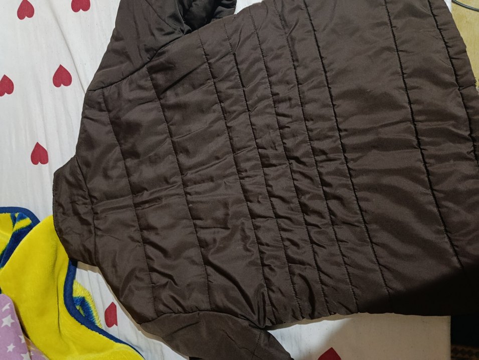 Düğmeli Kahverengi Kadın Kış Montu - Görsel 2