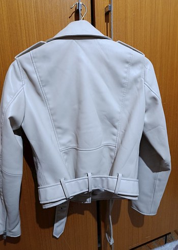 Deri crop Ceket - Görsel 2