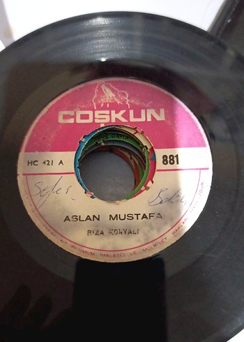 Rıza Konyalı - Bülbülve aslan mustafa 45'lik Plak - Görsel 2
