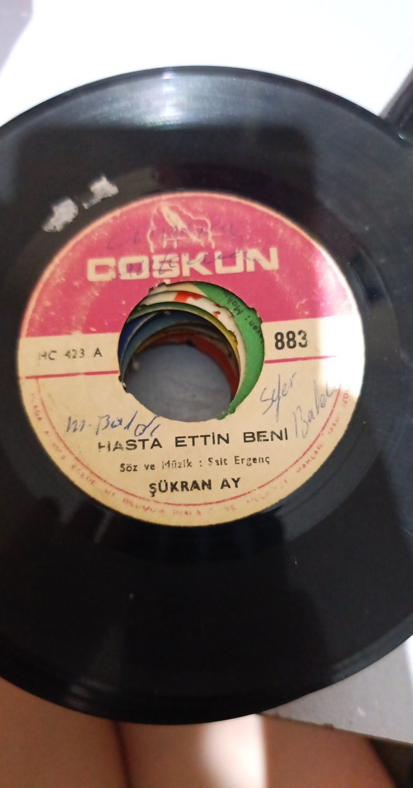 şükran ay- özür diliyorum senden ve hasta ettin beni 45lik plak - Görsel 2