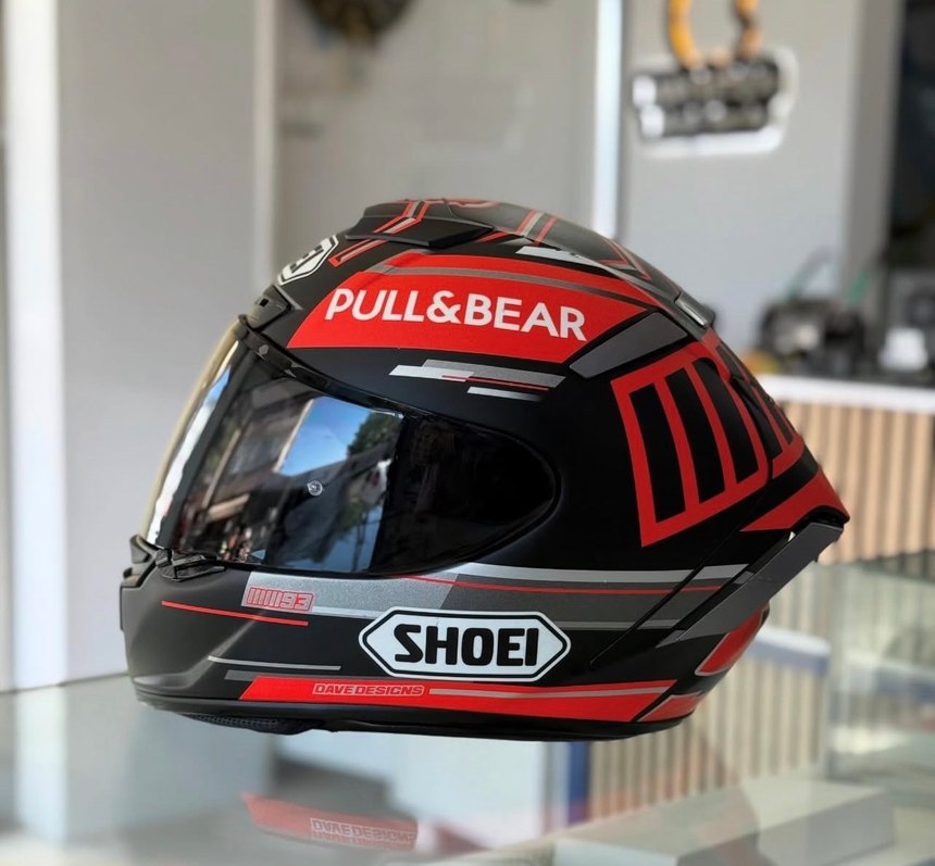 SHOEI SPIRIT 3 MARQUEZ BLACK CONCEPT - Görsel 2