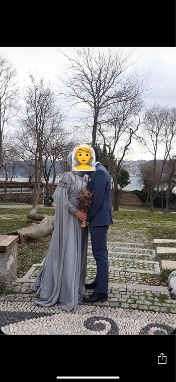 l Beden Melike çengel abiye elbise