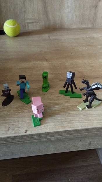 Minecraft figür oyuncaklar 6 adet